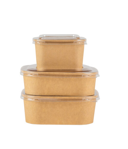 KRAFT PAPER SQYARE BOWL