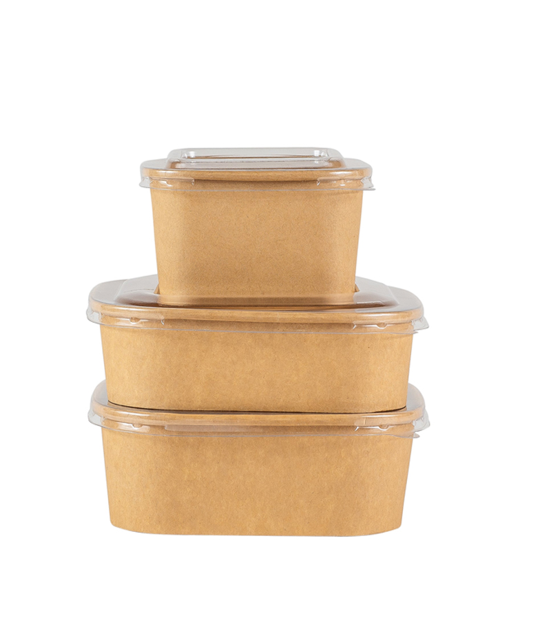 Kraft-Square-Bowls KRAFT PAPER SQYARE BOWL